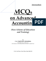 Advance Account MCQ Book