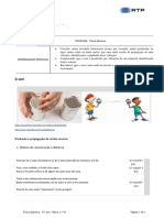 16 - Físico-Química - 7º e 8º Anos - O Som - Fenómenos Ondulatórios, Ondas Sonoras, Fontes e Recetores de Som