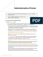 Derecho Administrativo Primer Parcial