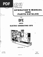 956-0302 Onan DFE Operator's and Parts Manual (4-1977)