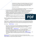 Literature Review Dissertation Template