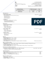 MBM University CV Template