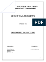 Code of Civil Procedure: University Institute of Legal Studies, Panjab University (Chandigarh)