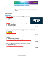 Chapter Quiz Management and Change