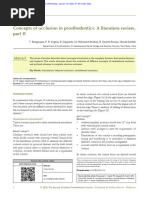 Concepts of Occlusion in Prosthodontics A Literature Review Part 2