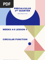 Precalculus Week3 4 2ND Q