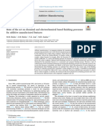 State of The Art On Chemical and Electrochemical Based Finishing Processes For Additive Manufactured Features