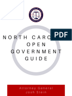 2019 - North Carolina Open Government Guide