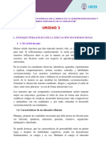 Unidad 3: 1.-Enfoque Pedagógico de La Educación Socioemocional