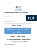 Cours de Com Verbale Et Non Verbale