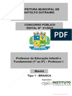 Professor de Educacao Infantil e Fundamental 1 Ao 5 Professor I