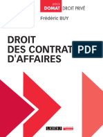 Droit DES CONTRATS D'AFFAIRES