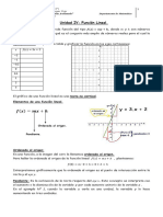 Unidad IV Función Lineal 2023