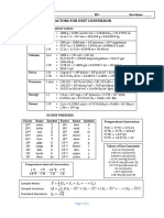 Conversion Table