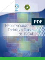 Recomendaciones Dieteticas Diarias Del INCAP