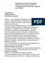 Codigo Procesal Del Trabajo Cba L 7987 Actualizada