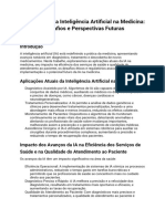 A Revolução Da Inteligência Artificial Na Medicina - Avanços, Desafios e Perspectivas Futuras