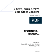 TM1553 John Deere 4475, 5575, 6675, 7775 Skid Steer Loaders Technical Manual