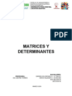 Matrices y Determinantes