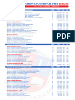 November General Fees Structure