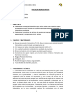 Ensayo de Presión Hidrostática 2023II