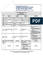 CS Revised Exam Time Table June 24