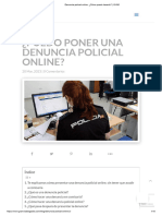 Denuncia Policial Online. ¿Cómo Puedo Hacerlo - GVAD