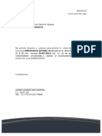 Carta Levantamiento de Sello