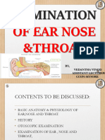 Ent Examination