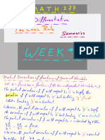 Partial DyDx & Chain Rule