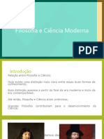 Filosofia - Filosofia e Ciência Moderna