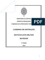 Caderno de Instrução Motociclista Militar