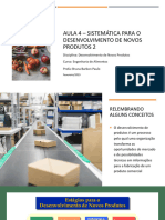 Sistemática para o Desenvolvimento de Novos Produtos 2