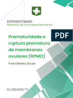 Bases - Prematuridade e Ruptura Prematura de Membranas Ovulares Rpmo - Acompanhamento