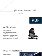 Web Application Pentest 101