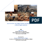 An Overview of Child Labour in Bangladesh: A Critical Legal Analysis