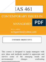 Contemporary Issues in Management