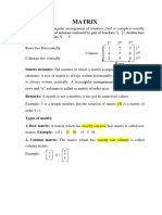 Matrix Sheet