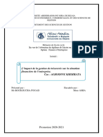 L'Impact de La Gestion de Trésorerie Sur La Situation Financière de L'entreprise