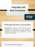 Petrography and Rock Formation