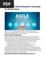 Agile Web Development