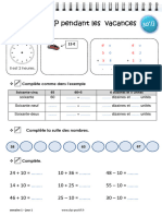 Cahier de Vacances - Math Matiques - CP