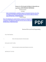 Test Bank For Dynamic Business Law The Essentials 3Rd Edition by Kubasek Browne Herron Dhooge Barkacs Isbn 007802384X 978007802384 Full Chapter PDF