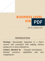 Business Level Strategy