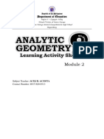 Analytic Geometry Module 2