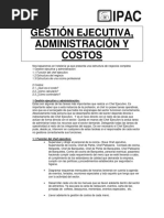 IPAC Gastronomia Gestion Ejecutiva Administracion y Costos