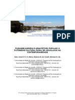 Paisagem Agrária E Arquitetura Popular: O Patrimônio Cultural Rural de Joinville-Sc Na Contemporaneidade