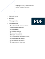 Manual de Políticas para La Administración