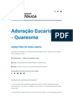 Adoração Eucarística - Quaresma