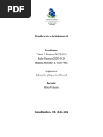 Planificación Taller de Música - Expresión Musical